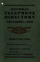 Telephone directory front cover